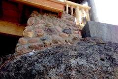 Broadmoor Fire Tower, Near Colorado Springs, CO. Foundation and natural stone.